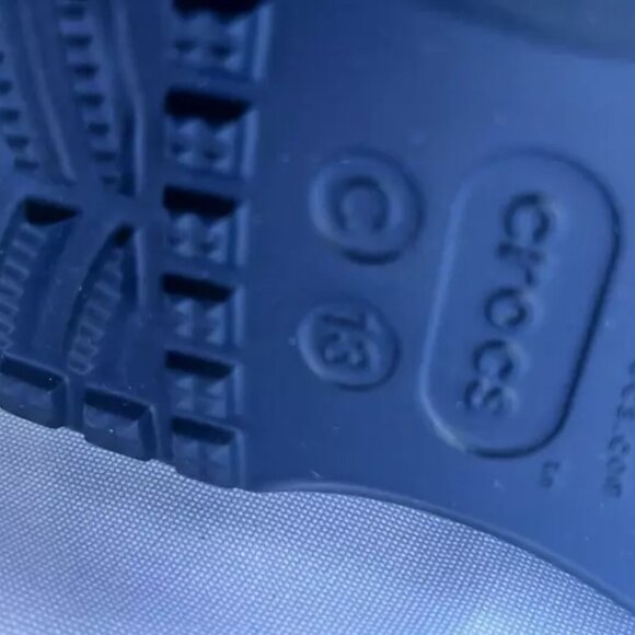 Crocs Classic Rain Boots Keep Feet Dry! Navy BOOTS NWT, YOUTH Size US 13 Croc - Picture 6 of 7